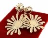 gold earrings made of stainless steel