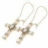 gold earrings made of stainless steel