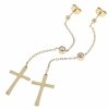 gold earrings made of stainless steel