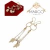 gold earrings made of stainless steel