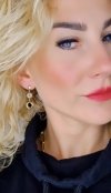gold earrings made of stainless steel