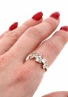 gold ring 18,60mm. gold-plated engagement xuping