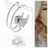 gold earrings made of stainless steel