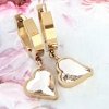 EARRINGS SILVER STAINLESS STEEL CELEBRITY