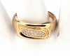 gold ring 18,60mm. gold-plated engagement xuping