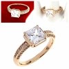 gold ring 18,60mm. gold-plated engagement xuping
