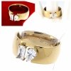 ring 19,00mm gold stainless steel