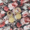 gold earrings made of stainless steel