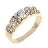 gold ring 18,60mm. gold-plated engagement xuping