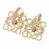 gold plated earrings with exclusive cubic zirconia