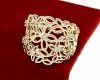 gold ring 17,00mm. gold-plated engagement xuping