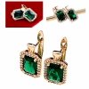 exclusive swarovski gold-plated earrings