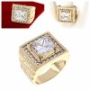 gold ring 18,60mm. gold-plated engagement xuping