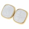 gold plated earrings with exclusive cubic zirconia