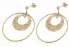 gold earrings made of stainless steel