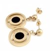 gold earrings made of stainless steel
