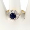 gold ring 18,60mm. gold-plated engagement xuping