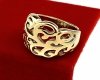 ring 19,00mm gold stainless steel