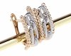 gold plated earrings with exclusive cubic zirconia
