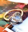 gold ring 16,60mm. gold-plated engagement xuping