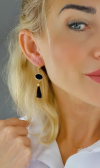 gold earrings made of stainless steel