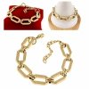 BRACELET GOLD CELEBRITY STAINLESS STEEL