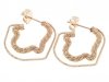 gold plated earrings with exclusive cubic zirconia