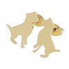gold earrings made of stainless steel