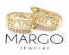 gold plated earrings with exclusive cubic zirconia