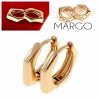 gold plated earrings with exclusive cubic zirconia