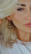 gold earrings made of stainless steel