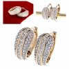 exclusive swarovski gold-plated earrings