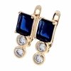 exclusive swarovski gold-plated earrings