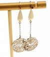 gold earrings made of stainless steel