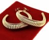 gold earrings made of stainless steel