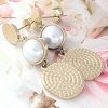 gold earrings made of stainless steel