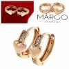 exclusive swarovski gold-plated earrings