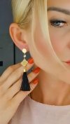 gold earrings made of stainless steel