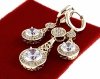 18k gold plated set pendant earrings xuping