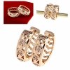 exclusive swarovski gold-plated earrings