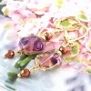gold earrings made of stainless steel