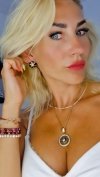 gold earrings made of stainless steel