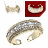 gold ring 17,00mm. gold-plated engagement xuping