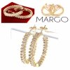 gold plated earrings with exclusive cubic zirconia