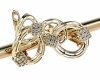 gold plated earrings with exclusive cubic zirconia
