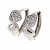 gold plated earrings with exclusive cubic zirconia
