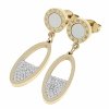 gold earrings made of stainless steel