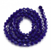 Glass beads faceted strands