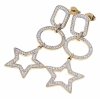 gold earrings made of stainless steel