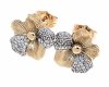 gold plated earrings with exclusive cubic zirconia